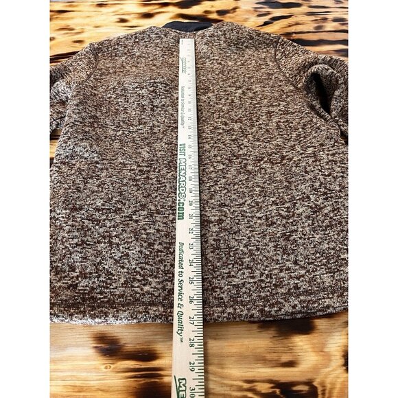 Eddie Bauer 1/4 Zip Pullover Sweater Browns Size Medium Outdoor Preppy Hiking - Picture 8 of 15